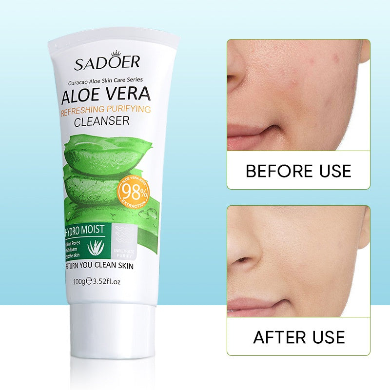 Sadoer Refreshing Purifying Aloe Vera Facial Cleanser 100g
