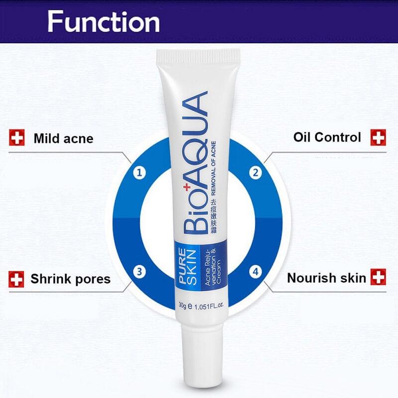 BIOAQUA 2 Pcs Anti Acne Scar Mark Remover Acne Scar Removal Cream