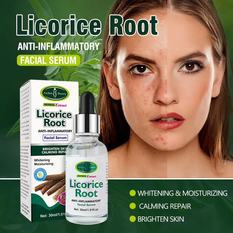 Aichun Beauty Herbal Licorice Root Anti Inflammatory Facial Whitening Serum