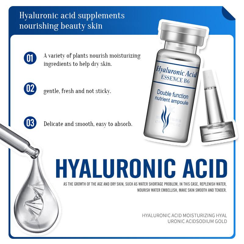 BIOAQUA Hyaluronic Acid Essence B6 Moisturizing Anti Wrinkle Facial Serum 5mlx10