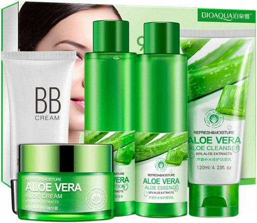 BIOAQUA Refresh and Moisture Aloe Vera Skin Care Set