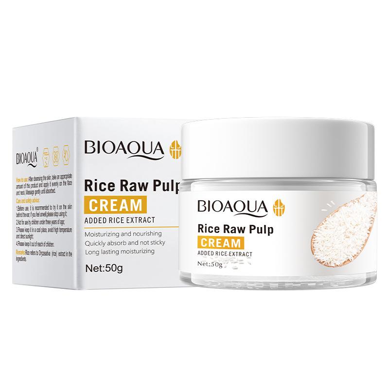 BIOAQUA Rice Raw Pulp Face Cream 50g | Moisturizing & Hydrating Facial ...