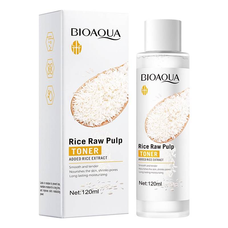 BIOAQUA Rice Toner 120ml | Hydrolyzed Rice + Niacinamide for Radiant ...