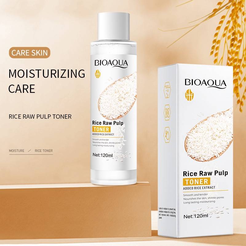 BIOAQUA Rice Toner 120ml | Hydrolyzed Rice + Niacinamide for Radiant ...