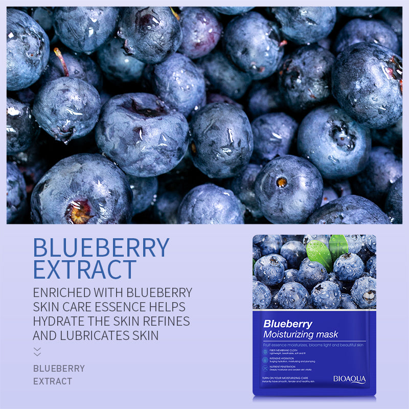 BIOAQUA Blueberry Moisturizing Face Sheet Mask | BIOAQUA Pakistan