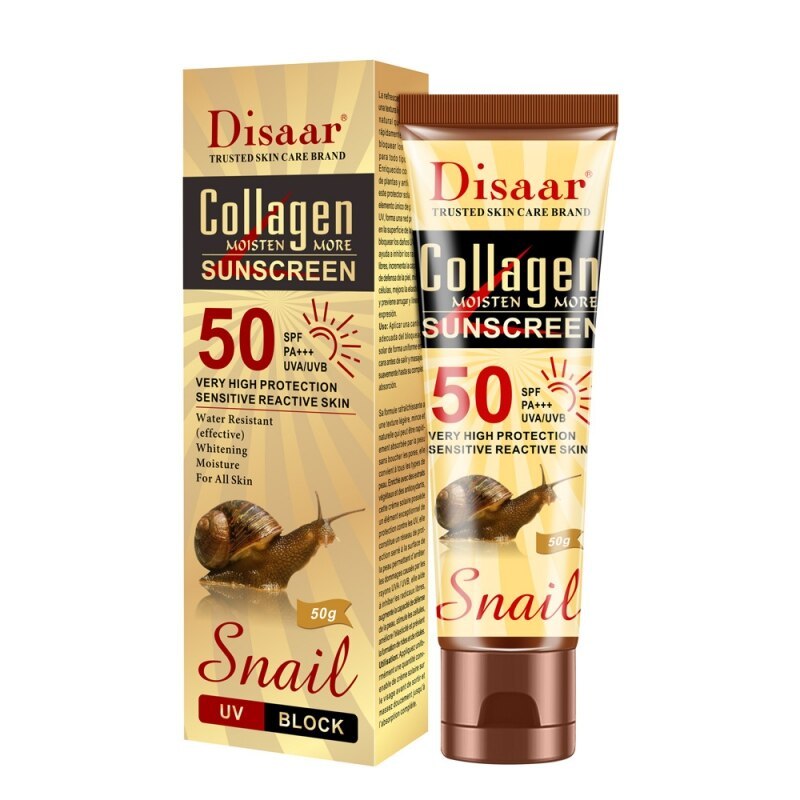 Disaar Collagen Snail Whitening Sunscreen Spf-50 50gm