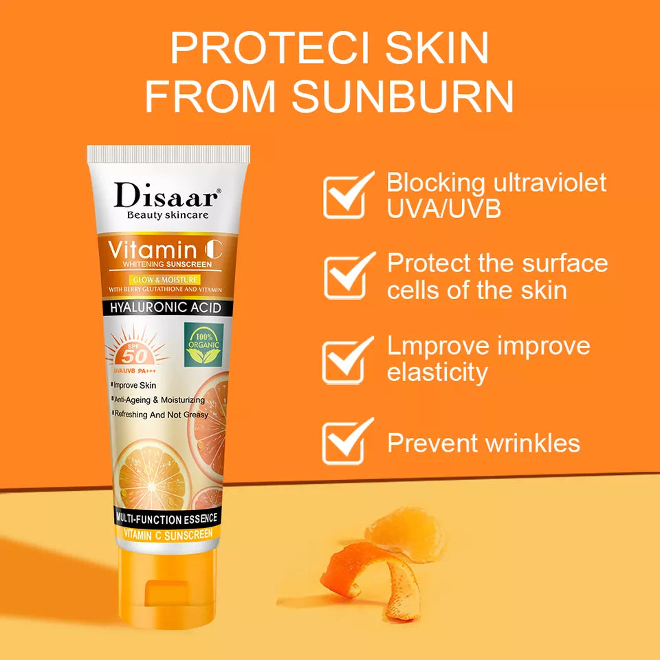 Disaar Hyaluronic Acid Vitamin C Whitening Sunscreen Spf50