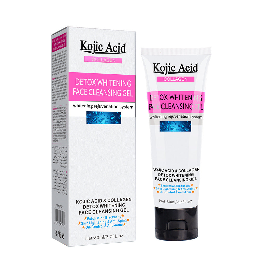 Kojic Acid Whitening Exfoliating Face Cleansing Gel
