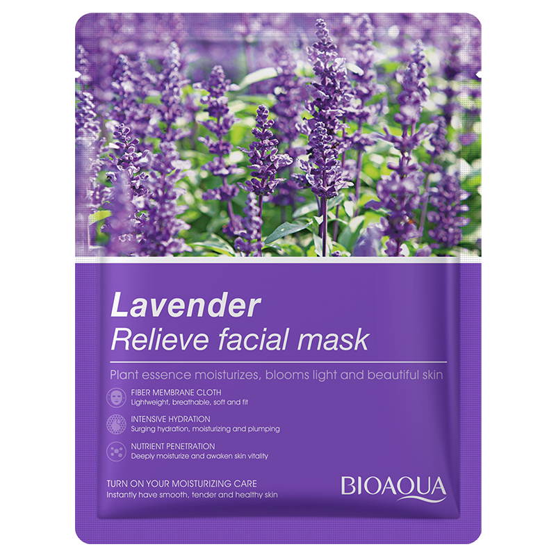BIOAQUA Lavender Relive Face Sheet Mask
