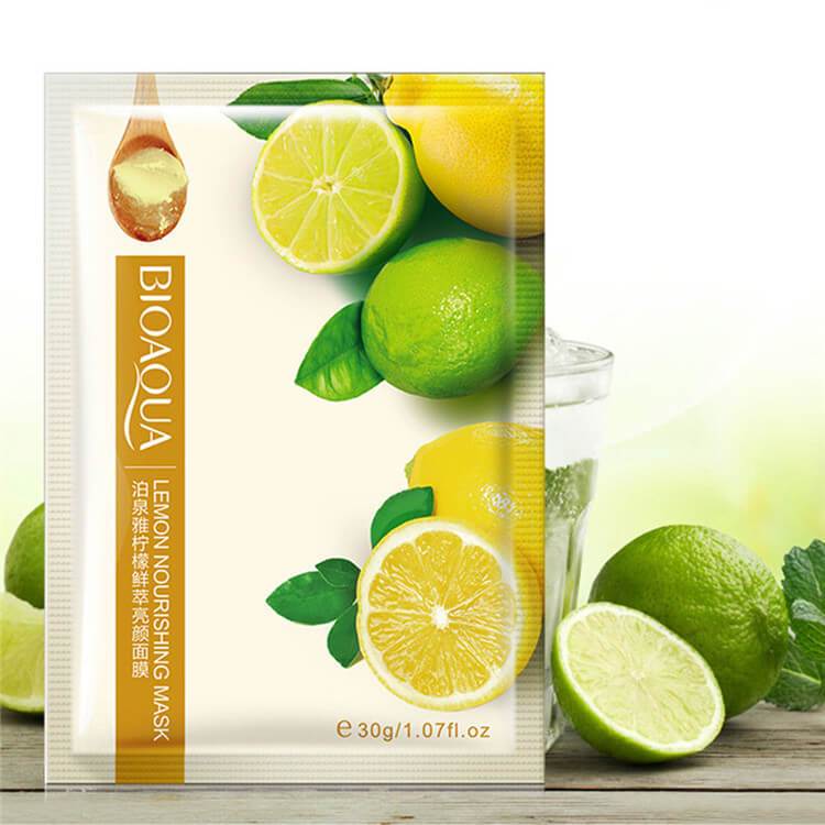 BIOAQUA Lemon Fresh Natural Moisturizing Face Sheet Mask