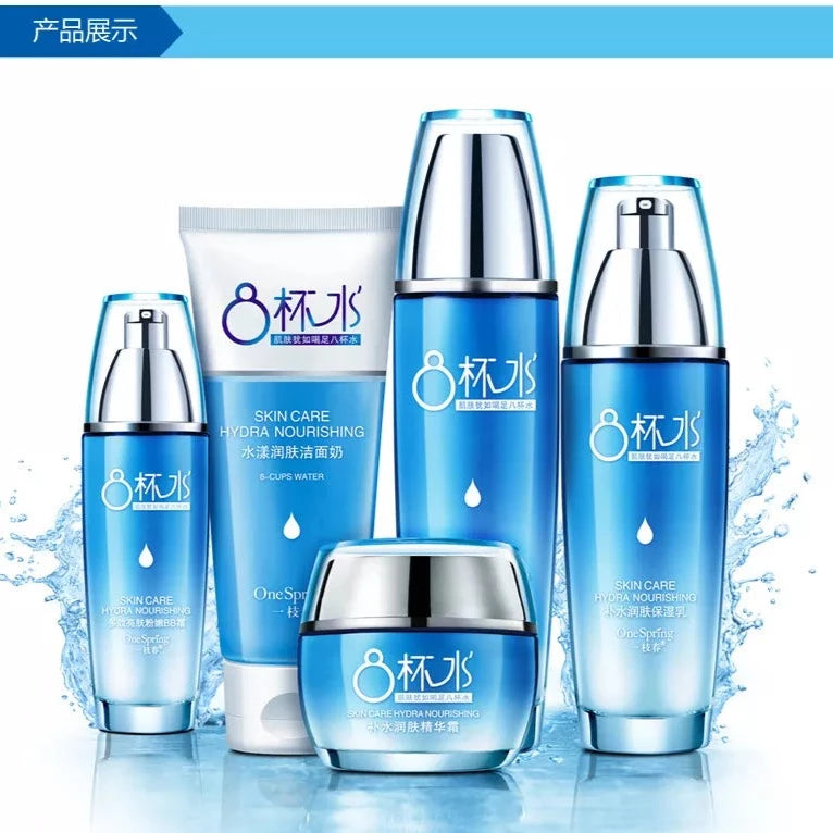 One Spring 8 Glasses of Water Hydrating and Moisturizing 5Pcs Skin Care Set
