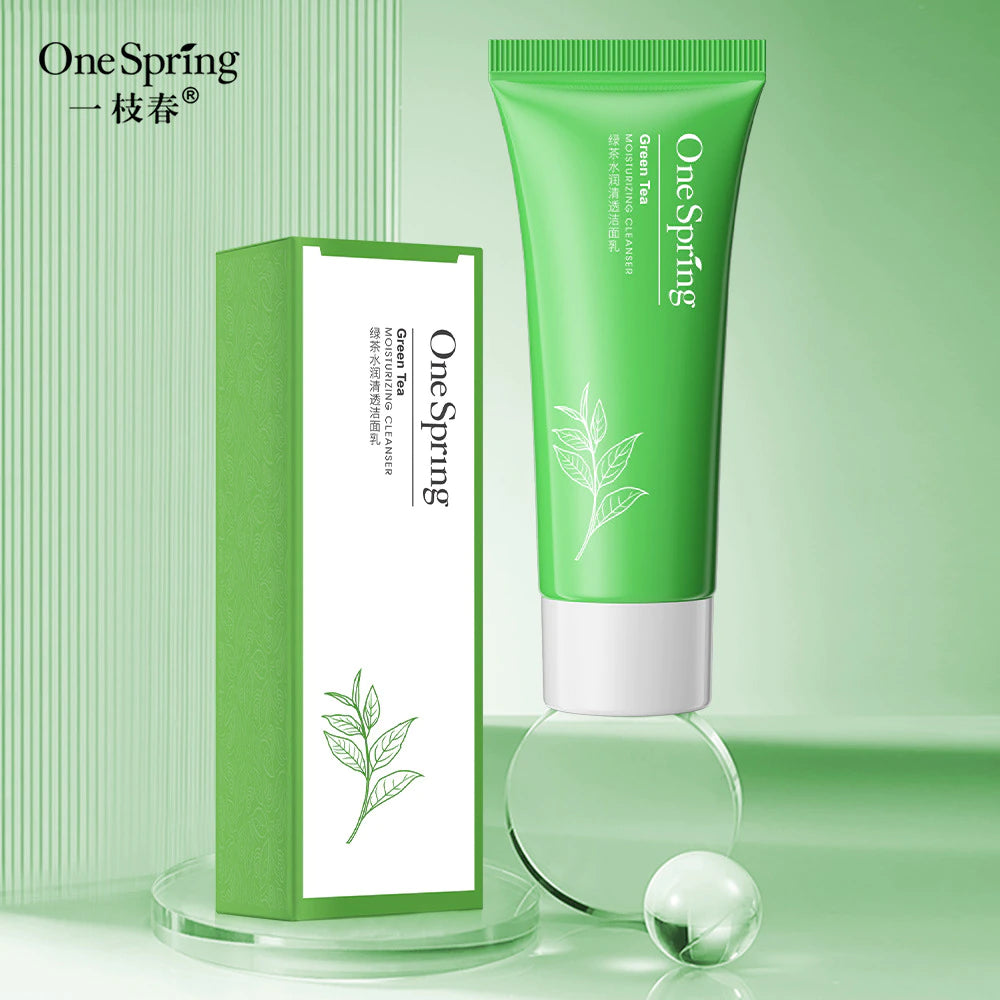 One Spring Green Tea Moisturizing Facial Cleanser 100g