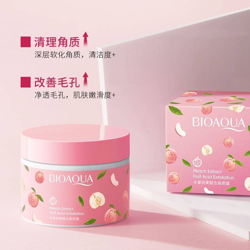 Bioaqua Peach Extract Fruit Acid Exfoliating Face Gel Cream 140g