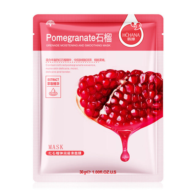 HCHANA Skin Care Pomegranate Soothing Sheet Mask