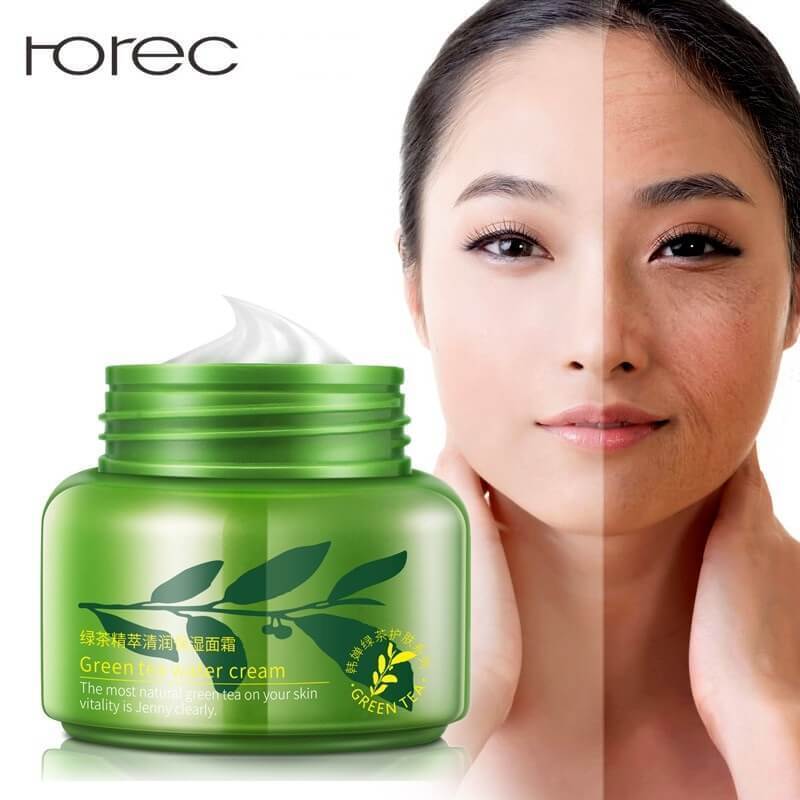 Rorec Green Tea Water Essence Moisturizer Cream - 50gm