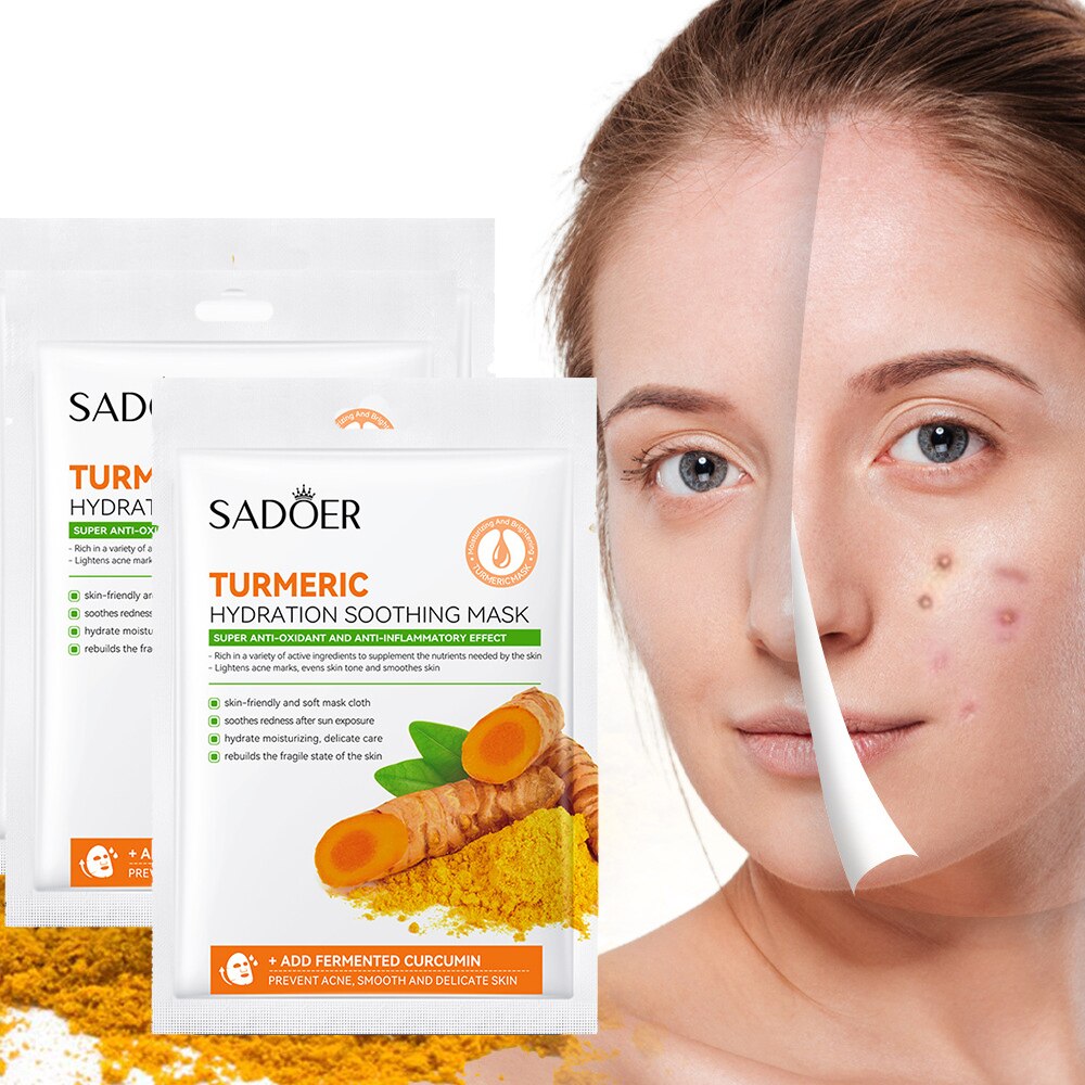Sadoer Hydration Soothing Turmeric Face Sheet Mask