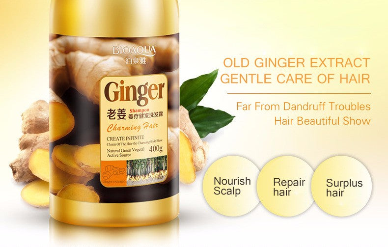 BIOAQUA Natural Herbal Anti Hair Loss Ginger Shampoo