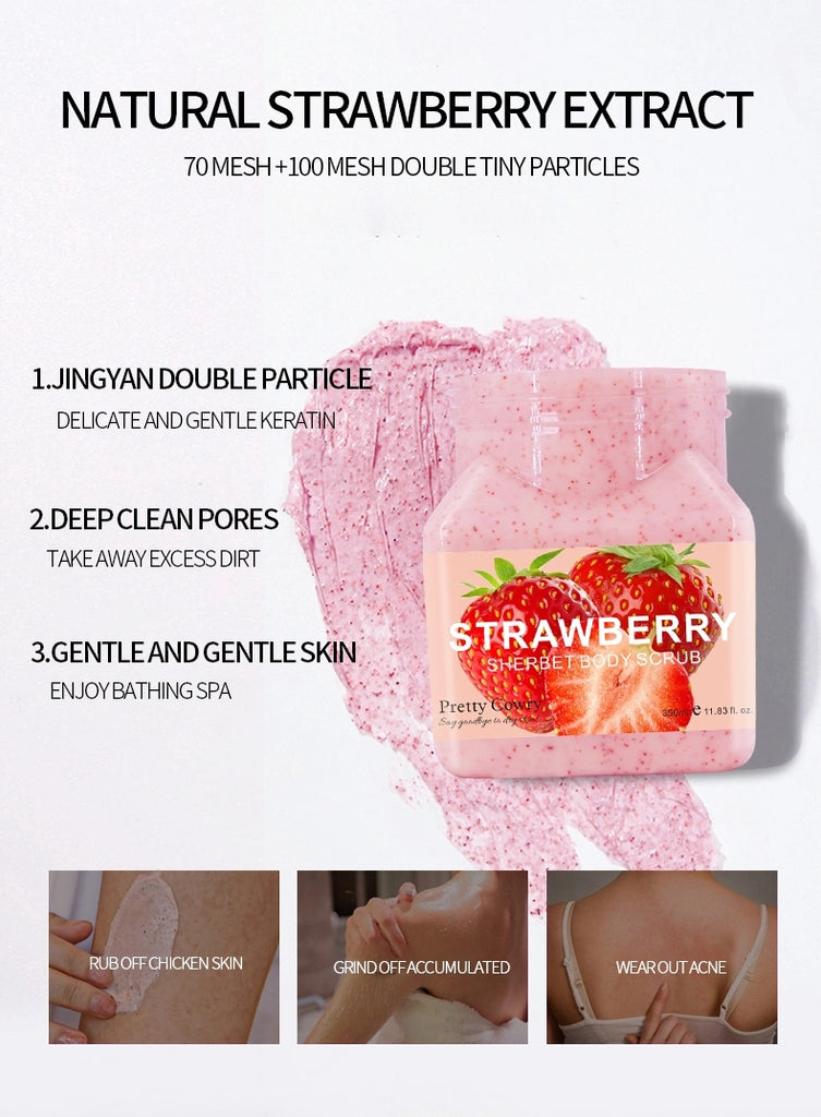 Cool Day's Deep Cleansing Exfoliator Strawberry Face and Body scrub 350ml