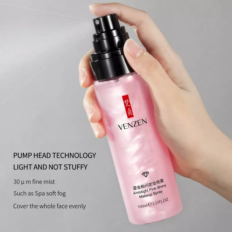 Veze Ambilight Pink Shiny Makeup Spray Setting Spray 100ml