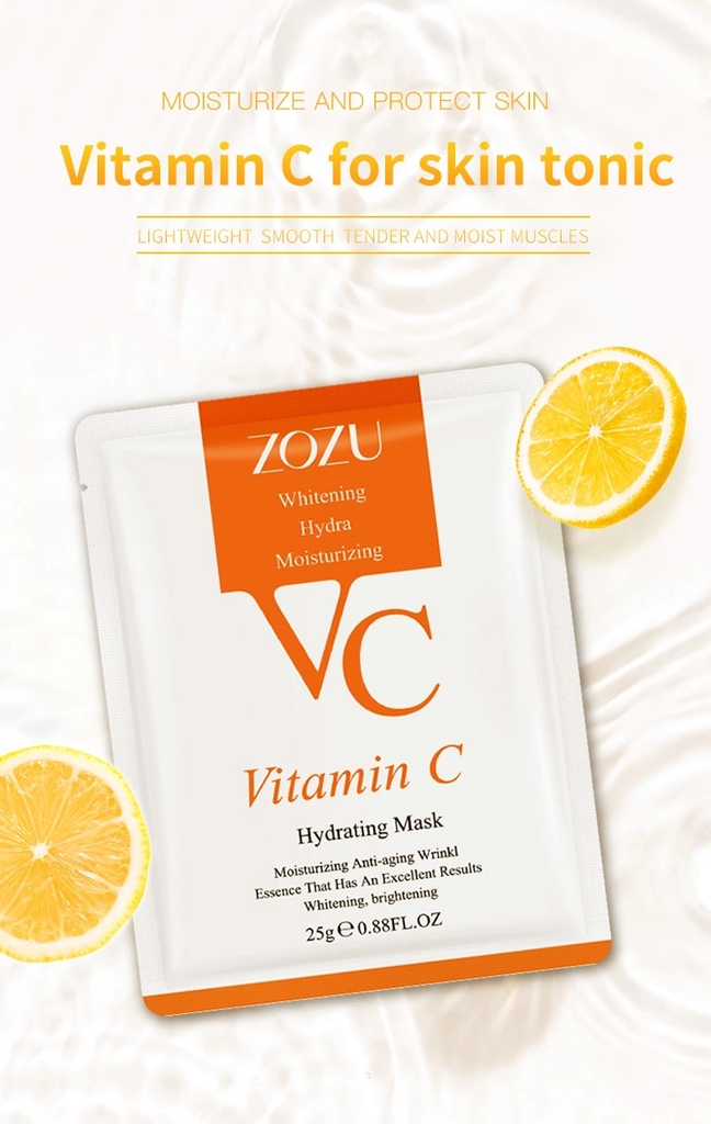 ZOZU Vitamin C Whitening Hydra Moisturizing Face Sheet Mask 25gm