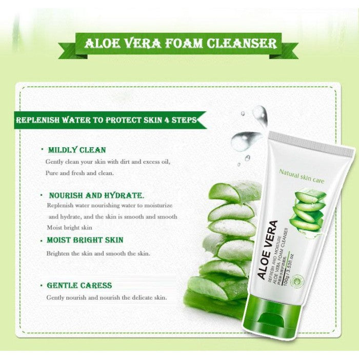 BIOAQUA Soft and Moisturizing Aloe Vera Facial Cleanser