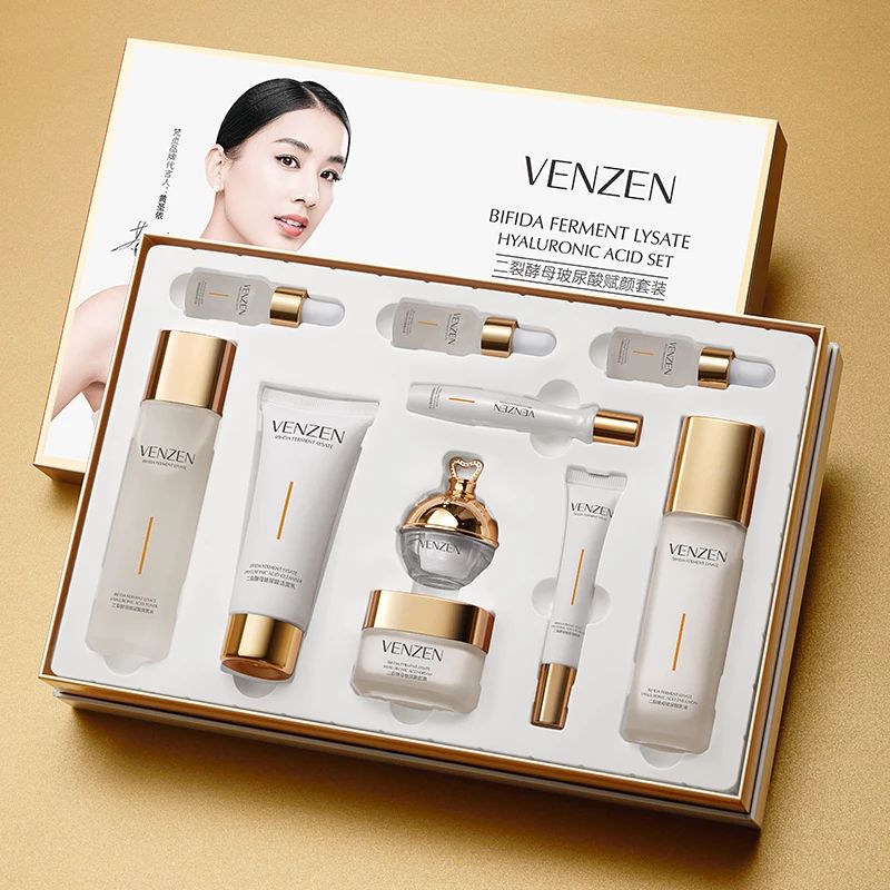 VENZEN BIFIDA FERMENT LYSATE Hyaluronic Acid Anti Aging Moisturizing Skin Car Set