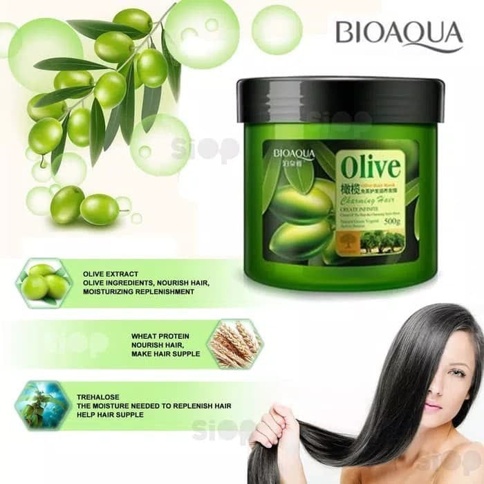 BIOAQUA Olive Hair Keratin Mask For Dry Damaged Hair 500g