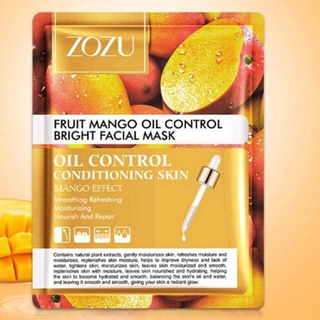 ZOZU MANGO OIL CONTROL BRIGHT Face Sheet Mask