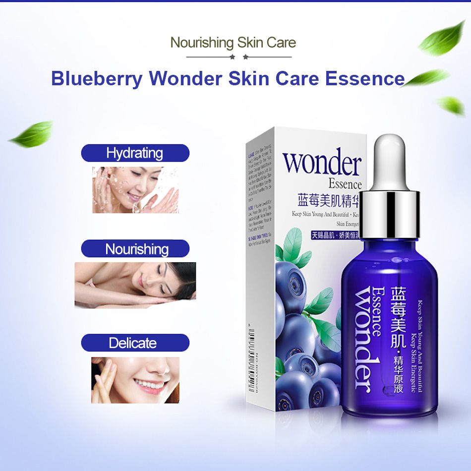 BIOAQUA Natural Blueberry Wonder Essence Face Serum 15ml