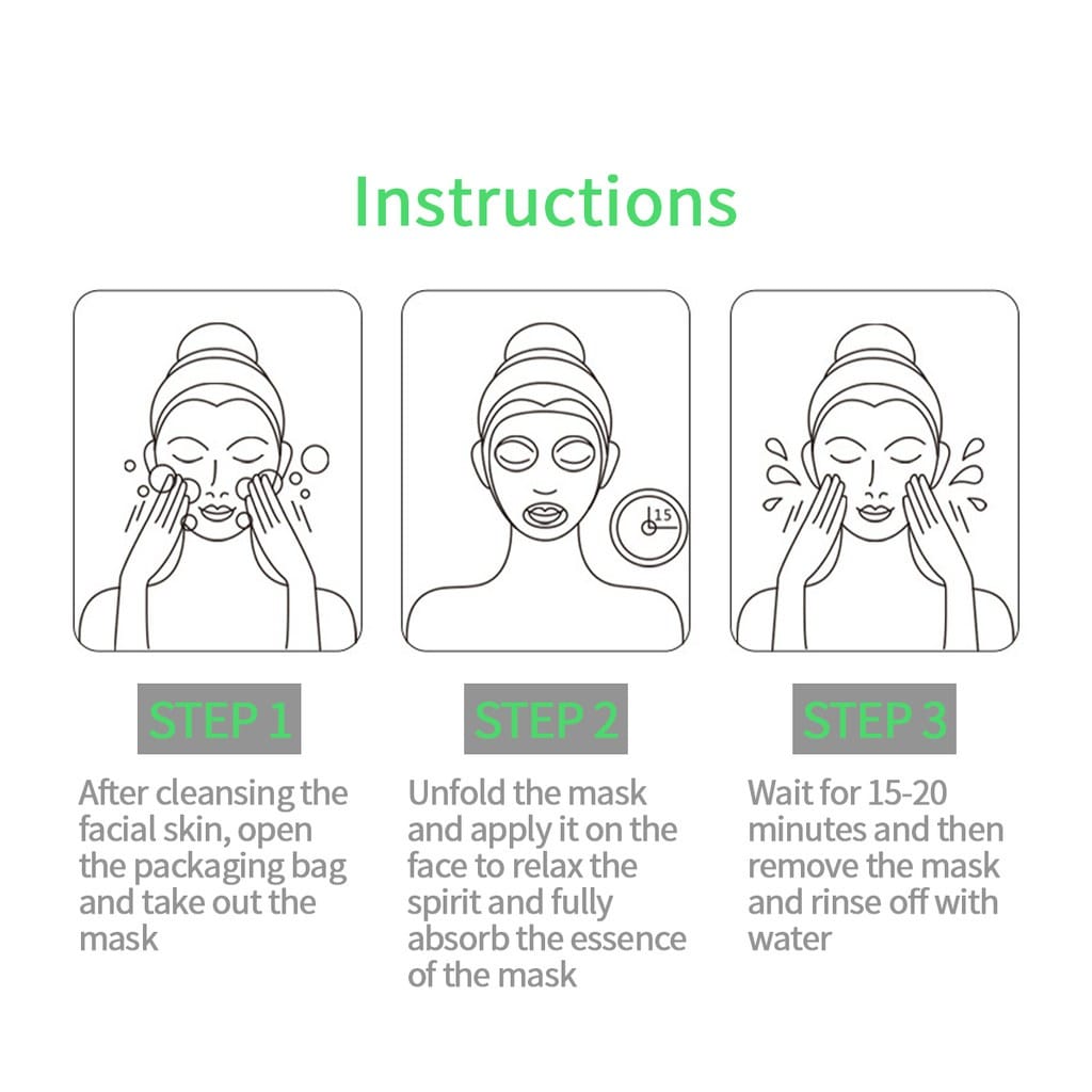 BIOAQUA Aloe Vera Moisturizing Face Sheet Mask Improving Dryness Mask